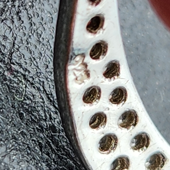 Sterling Pave Crescent Necklace - Picture 4 of 10